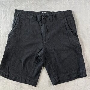 Todd Snyder Shorts Mens Size 33 Black Seersucker 8" Luxury Preppy Casual Stretch